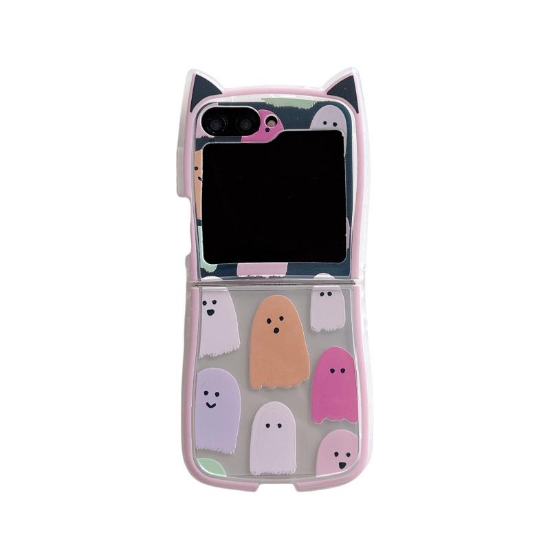 Funny Cute Cartoon Ghost Cat Ear Phone Case For Samsung Galaxy Z Flip 7 3 4 5 6 ZFlip6 ZFlip5 Cover with Ring Chain Cases Capa For Z Flip 3
Funny Cute Cartoon Ghost Cat Ear Phone Case For Samsung Galaxy Z Flip 7 3 4 5 6 ZFlip6 ZFlip5 Cover with Ring Chain Cases Capa For Z Flip 3