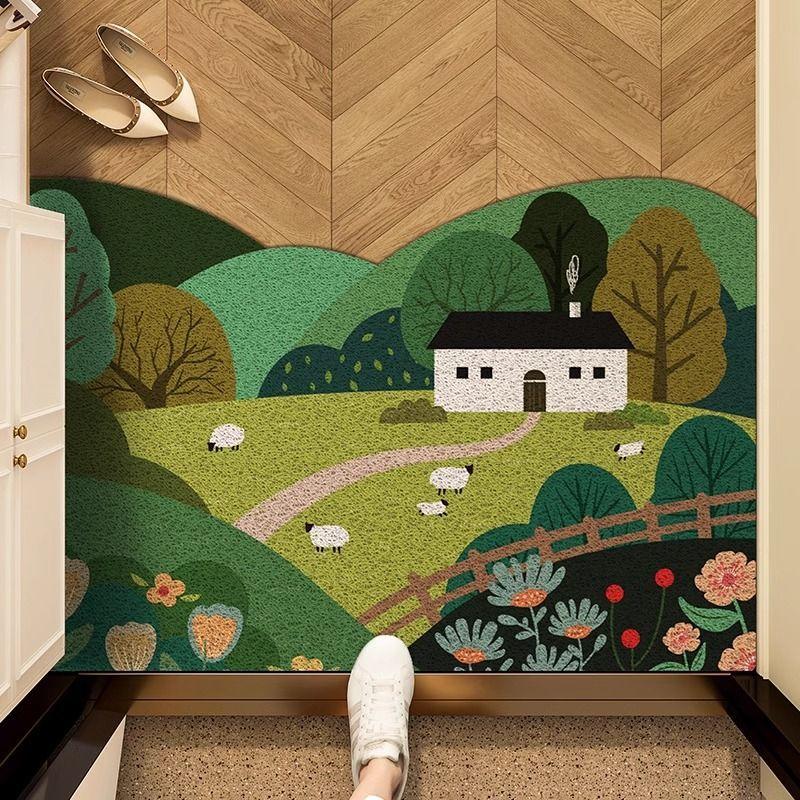 VIKAMA Entrance Silk Circle Anti-slip Floor Mats Entryway Scraping Dirt Scuffing Mats Cuttable Foot Mats Dirty Resistant 40X60CM(1.3X2FT
VIKAMA Entrance Silk Circle Anti-slip Floor Mats Entryway Scraping Dirt Scuffing Mats Cuttable Foot Mats Dirty Resistant 40X60CM(1.3X2FT