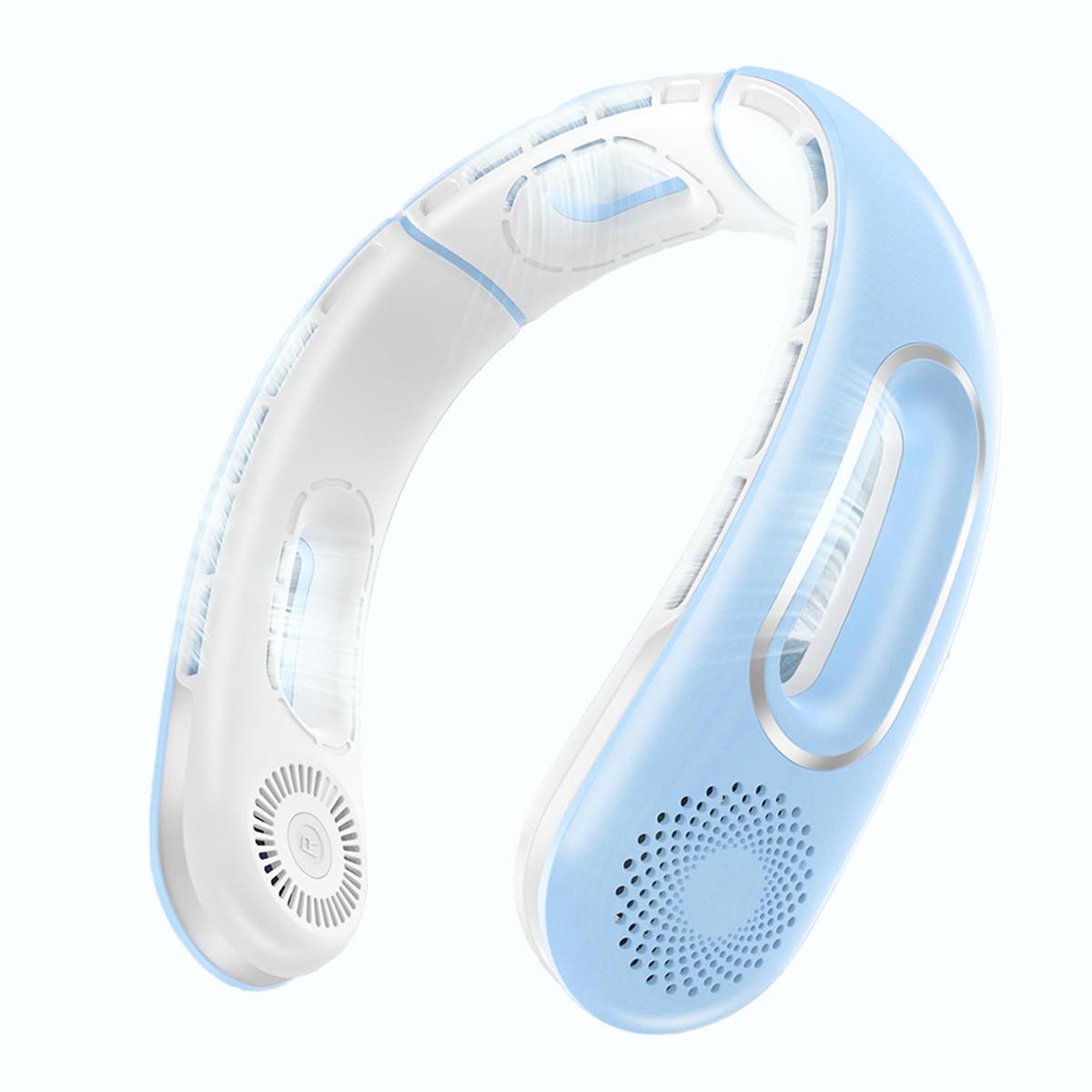 Вентилятор для шеи, Hands Free Bladeless Neck Fans Портативный перезаряжаемый, 360° охлаждающий вентилятор для шеи, для путешествий, на открытом воздухе, синий CHINA
Вентилятор для шеи, Hands Free Bladeless Neck Fans Портативный перезаряжаемый, 360° охлаждающий вентилятор для шеи, для путешествий, на открытом воздухе, синий CHINA