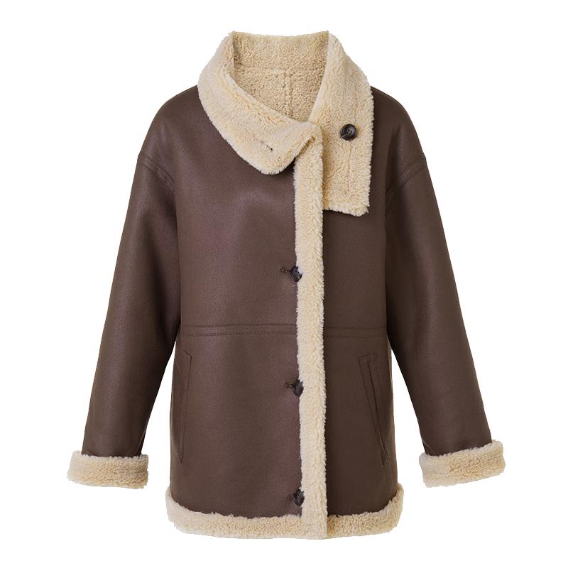 Langzi Vintage Faux Fur Collar Commuter Jacket M
Langzi Vintage Faux Fur Collar Commuter Jacket M