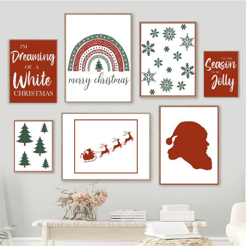 Merry Christmas Printable Wall Art Red and Green Christmas Posters Sweet Quotes Painting Nordic Pictures Home Party
Merry Christmas Printable Wall Art Red and Green Christmas Posters Sweet Quotes Painting Nordic Pictures Home Party