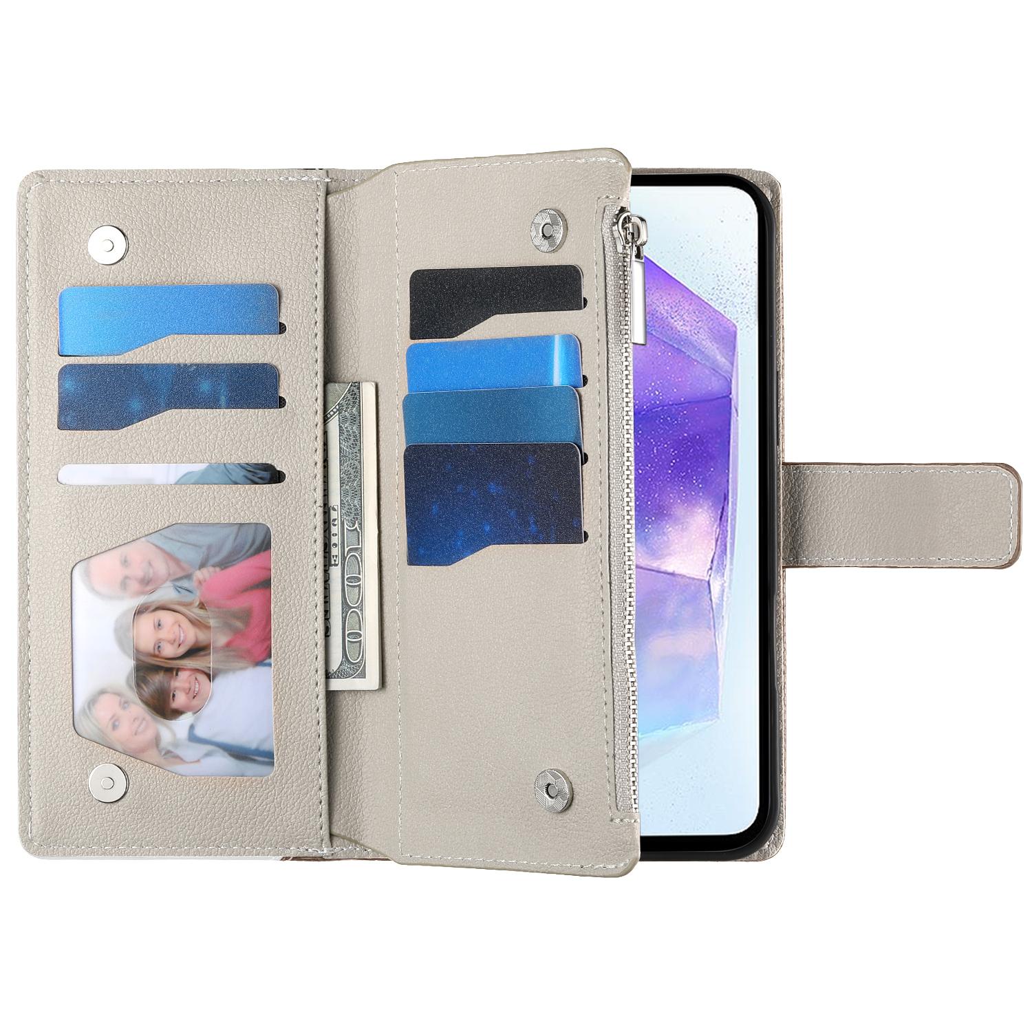 For Samsung Galaxy A55 5G Case Zipper Wallet Color Splicing Leather Flip Phone Cover with Straps Lake Blue
For Samsung Galaxy A55 5G Case Zipper Wallet Color Splicing Leather Flip Phone Cover with Straps Lake Blue