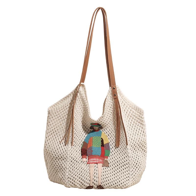 Women s Woven Straw Shoulder Bag - Niche Market, Lazy Style, Hollow Out Design for Vacation or Commuting грязно-белый
Women s Woven Straw Shoulder Bag - Niche Market, Lazy Style, Hollow Out Design for Vacation or Commuting грязно-белый