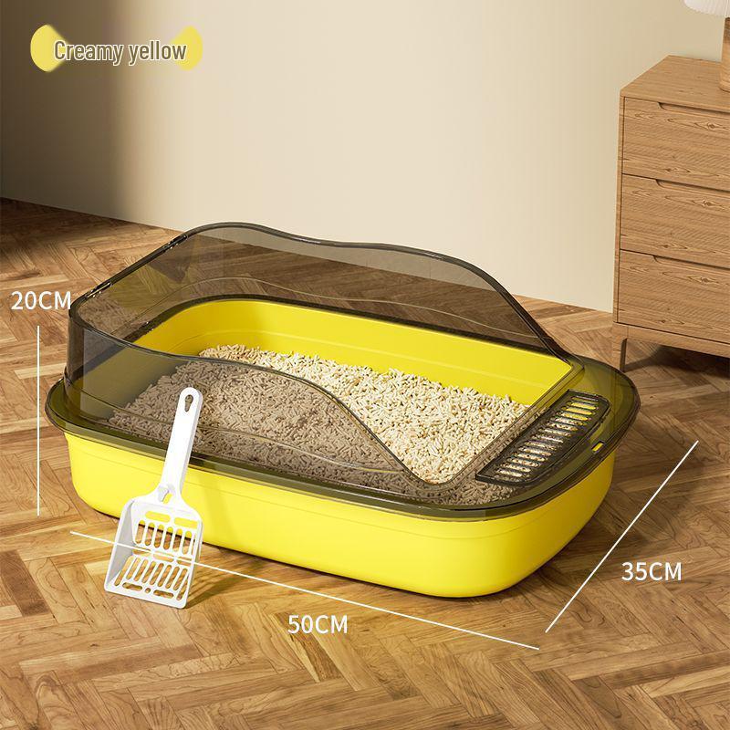 Компактный лоток для кошачьего туалета с открытым верхом и высокими бортиками для котят, защищающий от брызг Default
Компактный лоток для кошачьего туалета с открытым верхом и высокими бортиками для котят, защищающий от брызг Default