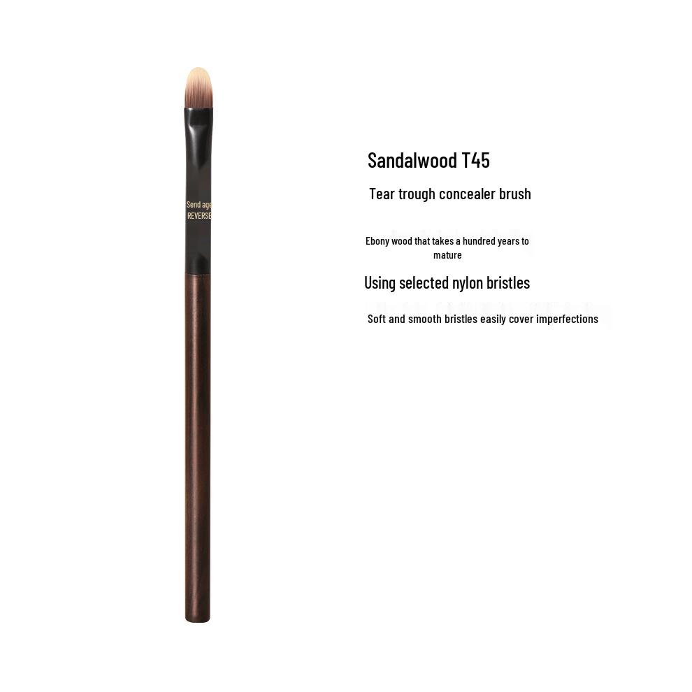 Anti-Aging Sandalwood Concealer Brush T45: Ultra-Fine, Soft, Portable, Handmade for Tear Troughs and Blemishes. Ideal for Beginners.
Anti-Aging Sandalwood Concealer Brush T45: Ultra-Fine, Soft, Portable, Handmade for Tear Troughs and Blemishes. Ideal for Beginners.