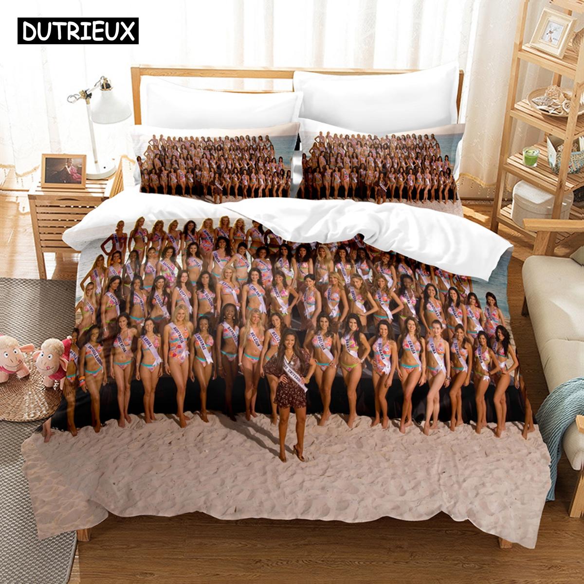 3D Printed Summer Bedding Sexy Bikini Women Bedding Set Down Quilt Cover With Pillowcase Double Single King EU Single(135*200cm)3pcs
3D Printed Summer Bedding Sexy Bikini Women Bedding Set Down Quilt Cover With Pillowcase Double Single King EU Single(135*200cm)3pcs