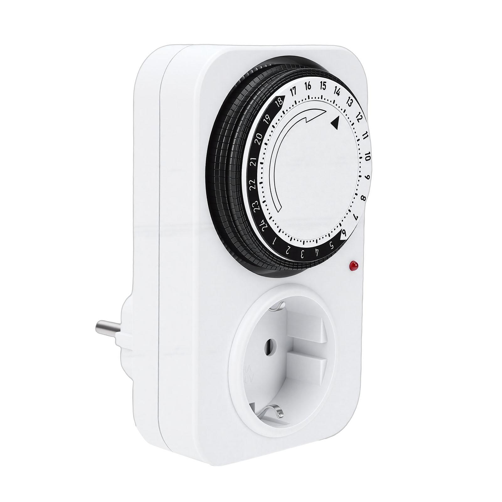 Mechanical Timer Socket with 96 Switching Segments(15 Minutes) 24 Hour Analogue Timer for Indoor Use with Child Lock
Mechanical Timer Socket with 96 Switching Segments(15 Minutes) 24 Hour Analogue Timer for Indoor Use with Child Lock