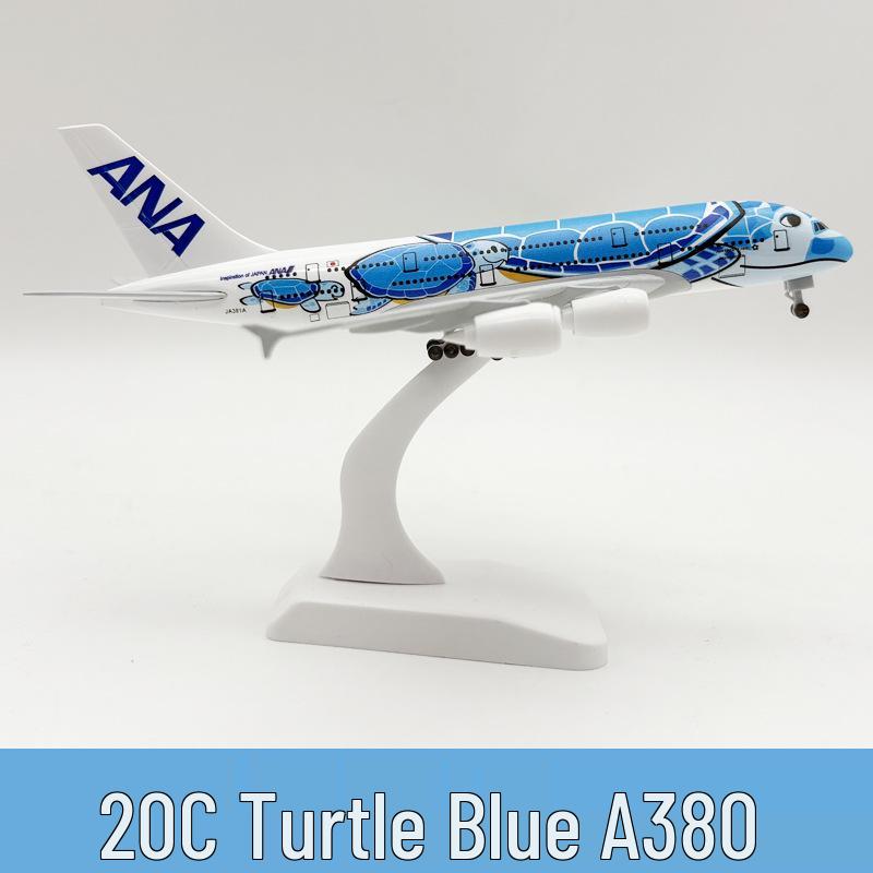 20cm All Nippon Airways 380 Blue Sea Turtle Alloy Model with Landing Gear
20cm All Nippon Airways 380 Blue Sea Turtle Alloy Model with Landing Gear