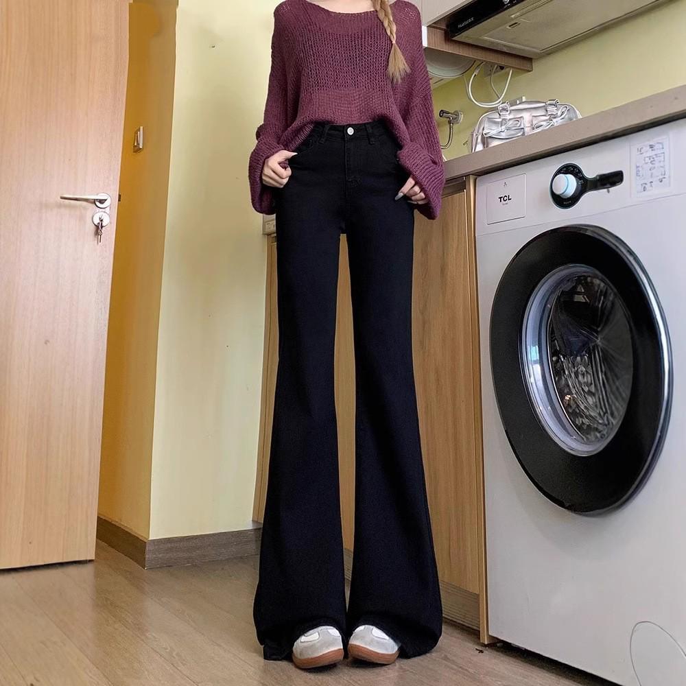Women s Black Micro-Flared Horseshoe Jeans - Low-Waist, Loose Fit, Spring/Summer 2025 Collection. M (95-105 jin)
Women s Black Micro-Flared Horseshoe Jeans - Low-Waist, Loose Fit, Spring/Summer 2025 Collection. M (95-105 jin)