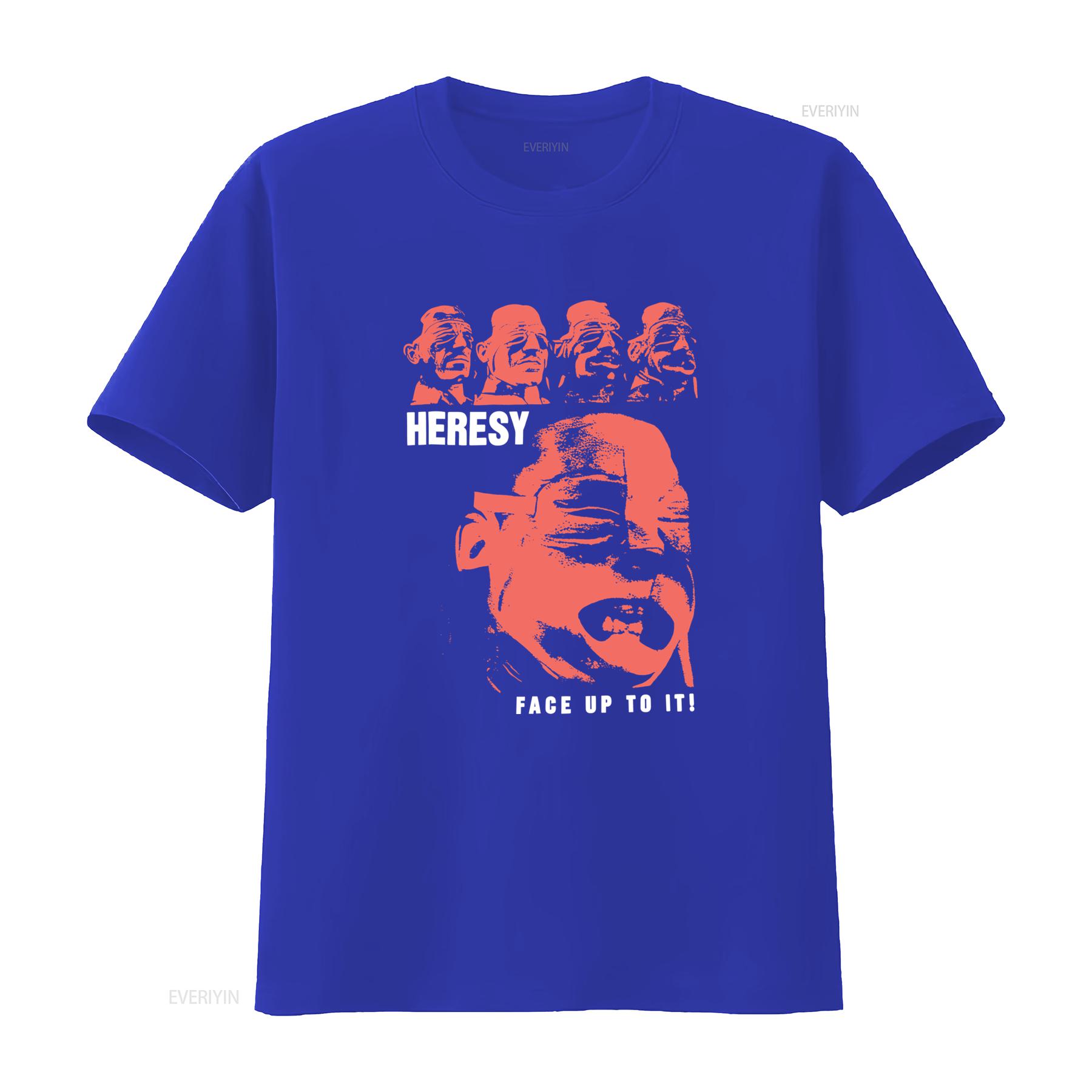 Vintage Heresy Band T Shirt FACE UP TO IT Design Heavy Cotton Black Sizes S 5XL AA298 vintage Washed graphic streetwear Casual S
Vintage Heresy Band T Shirt FACE UP TO IT Design Heavy Cotton Black Sizes S 5XL AA298 vintage Washed graphic streetwear Casual S