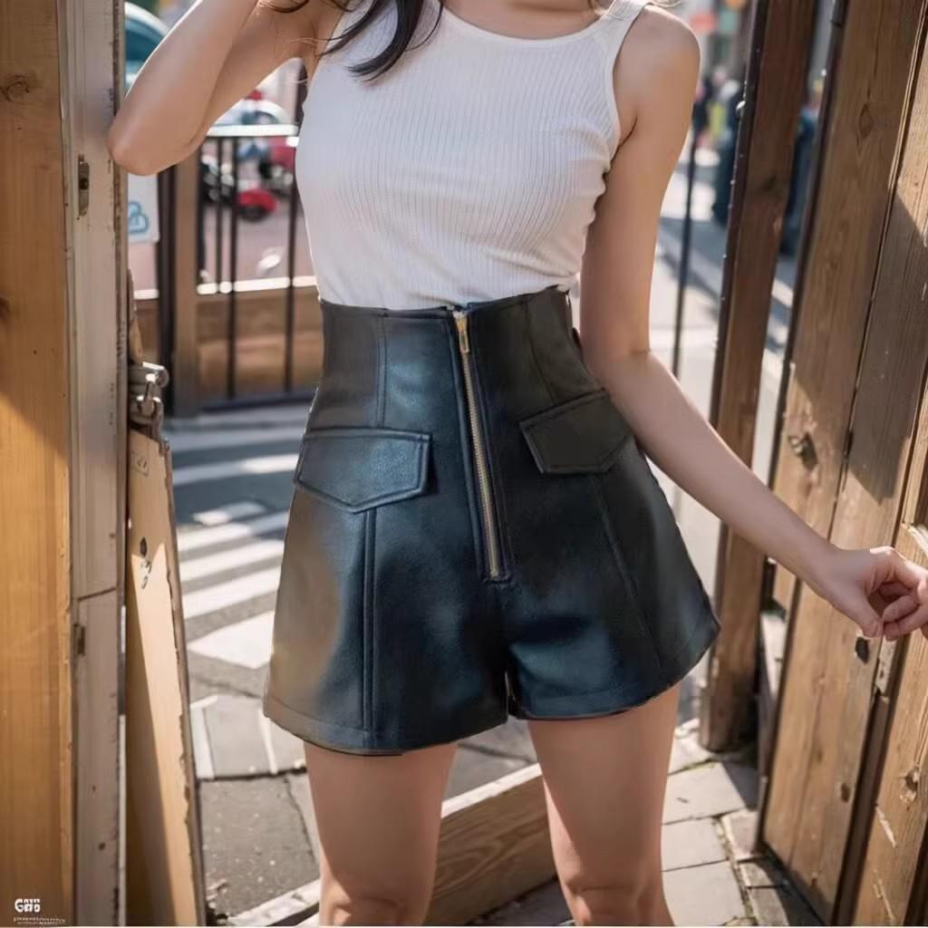 Women s PU Leather High-Waisted Slimming Shorts - Autumn/Winter Wide-Leg Design with Petite Fit for Outerwear and Boots S for 81-90 lbs
Women s PU Leather High-Waisted Slimming Shorts - Autumn/Winter Wide-Leg Design with Petite Fit for Outerwear and Boots S for 81-90 lbs