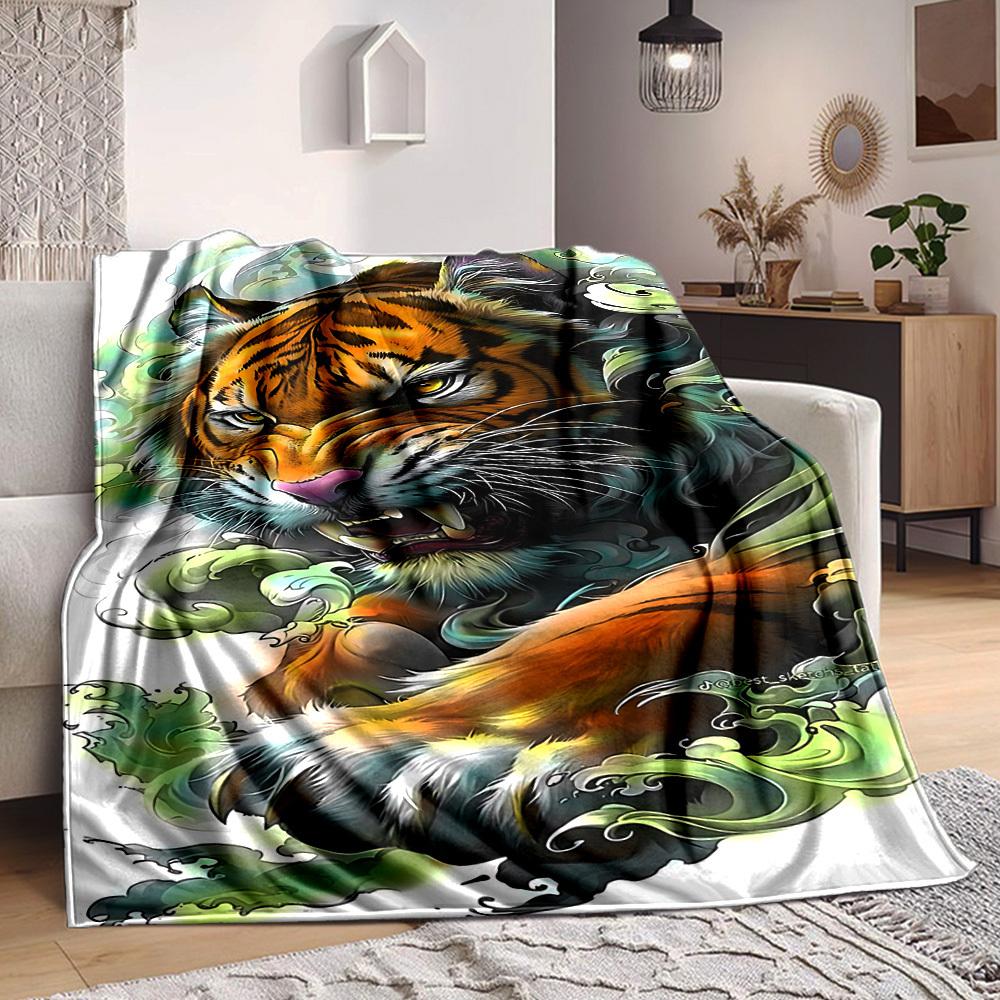 1PC Tiger Illustration Art Blanket - Soft Warm All-Season Throw for Sofa, Bed, Car, Office, Throw For Sofa yy250916103 75x90cm
1PC Tiger Illustration Art Blanket - Soft Warm All-Season Throw for Sofa, Bed, Car, Office, Throw For Sofa yy250916103 75x90cm