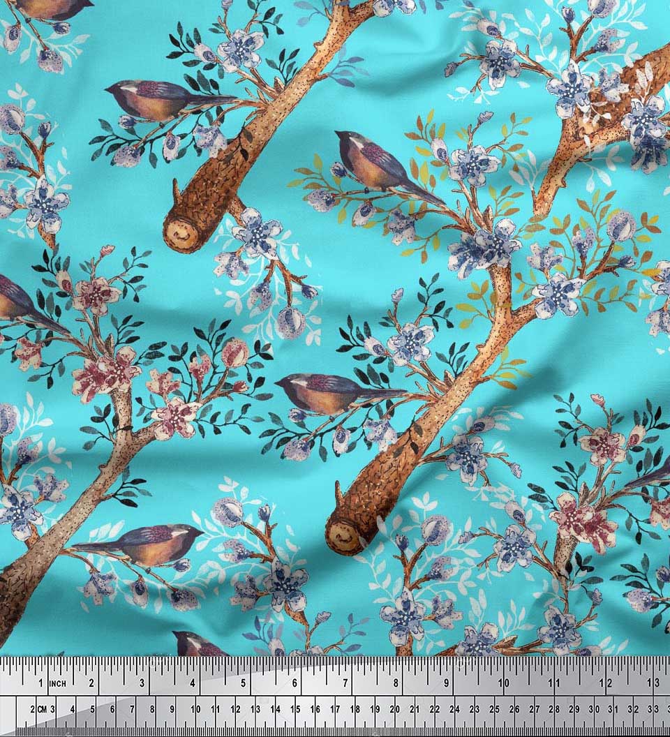 Тканина для рукоділля Soimoi Japan Crepe Satin Fabric Floral & Robin Bird Printed на метри 42 дюйми 42 Inch Wide - Poly Crepe білий
Тканина для рукоділля Soimoi Japan Crepe Satin Fabric Floral & Robin Bird Printed на метри 42 дюйми 42 Inch Wide - Poly Crepe білий
