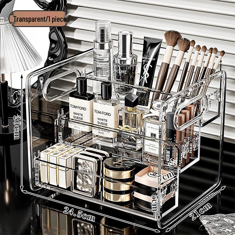 Transparent Acrylic Multi-Layer Cosmetic Organizer for Skincare and Perfume Display
Transparent Acrylic Multi-Layer Cosmetic Organizer for Skincare and Perfume Display