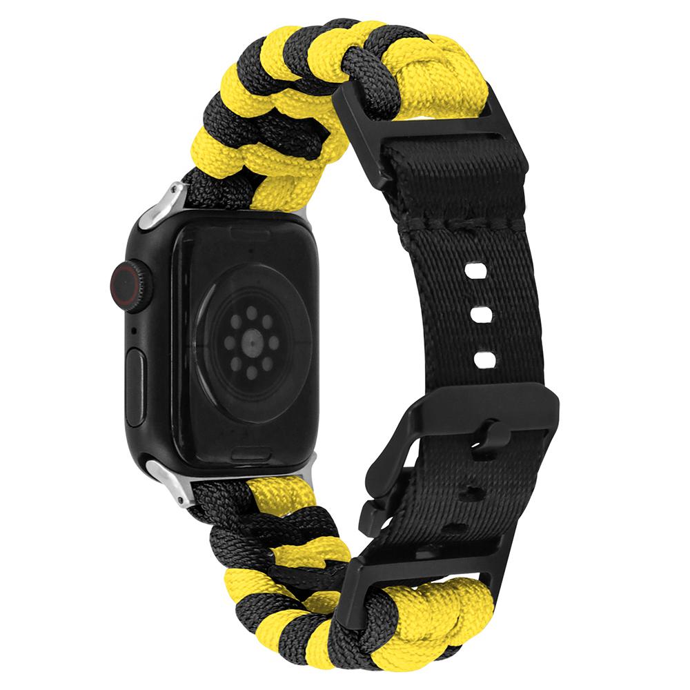 For Apple Watch Series 10 42mm/9 8 7 41mm/SE (2023) SE (2022) SE 6 5 4 40mm/3 2 1 38mm Nylon Rope Watch Band Dual Color Yellow+Black
For Apple Watch Series 10 42mm/9 8 7 41mm/SE (2023) SE (2022) SE 6 5 4 40mm/3 2 1 38mm Nylon Rope Watch Band Dual Color Yellow+Black