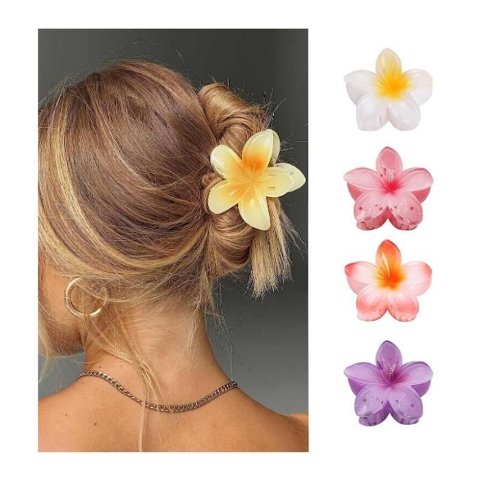 Lot de 4 pinces à cheveux en forme de fleur - Fixation forte - Grandes pinces à cheveux pour cheveux épais Antidérapantes Pour femme
Lot de 4 pinces à cheveux en forme de fleur - Fixation forte - Grandes pinces à cheveux pour cheveux épais Antidérapantes Pour femme