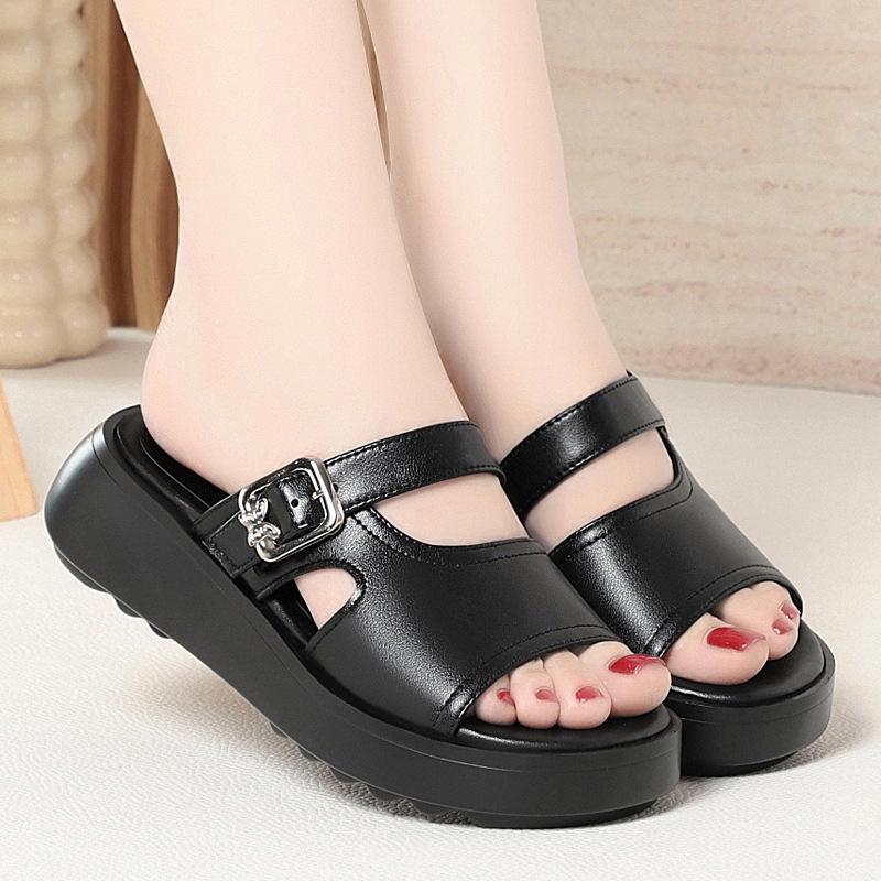 5 см Большой размер 35-42 Удобные Толстая подошва Пряжка Натуральная кожа Шлепанцы Обувь на платформе 2025 Лето Средний каблук Танкетки Слайды 42 чёрный
5 см Большой размер 35-42 Удобные Толстая подошва Пряжка Натуральная кожа Шлепанцы Обувь на платформе 2025 Лето Средний каблук Танкетки Слайды 42 чёрный