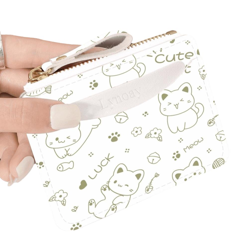 Cute PVC Credit Card Holder Cartoon Cat Ultra-thin Card Case Lightweight Multi-card Slot Zipper Wallet for Women Girls зелёный
Cute PVC Credit Card Holder Cartoon Cat Ultra-thin Card Case Lightweight Multi-card Slot Zipper Wallet for Women Girls зелёный