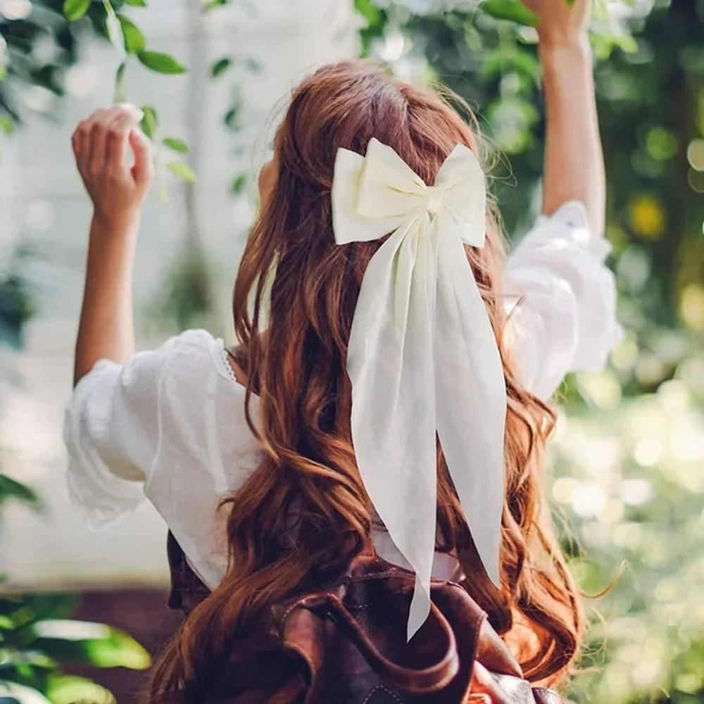 Korean Accessories Hair Clips for Women Girls Big Bowknot Solid Satin Long Ribbon Bows Spring Clamp Barette Cheveux Femme 2026 бежевий
Korean Accessories Hair Clips for Women Girls Big Bowknot Solid Satin Long Ribbon Bows Spring Clamp Barette Cheveux Femme 2026 бежевий