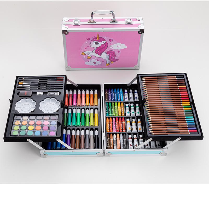 145-Piece Dual-Layer Aluminum Art Set for Kids - Watercolor Pens and Paintbrushes 53 Wood Box - Capybara
145-Piece Dual-Layer Aluminum Art Set for Kids - Watercolor Pens and Paintbrushes 53 Wood Box - Capybara