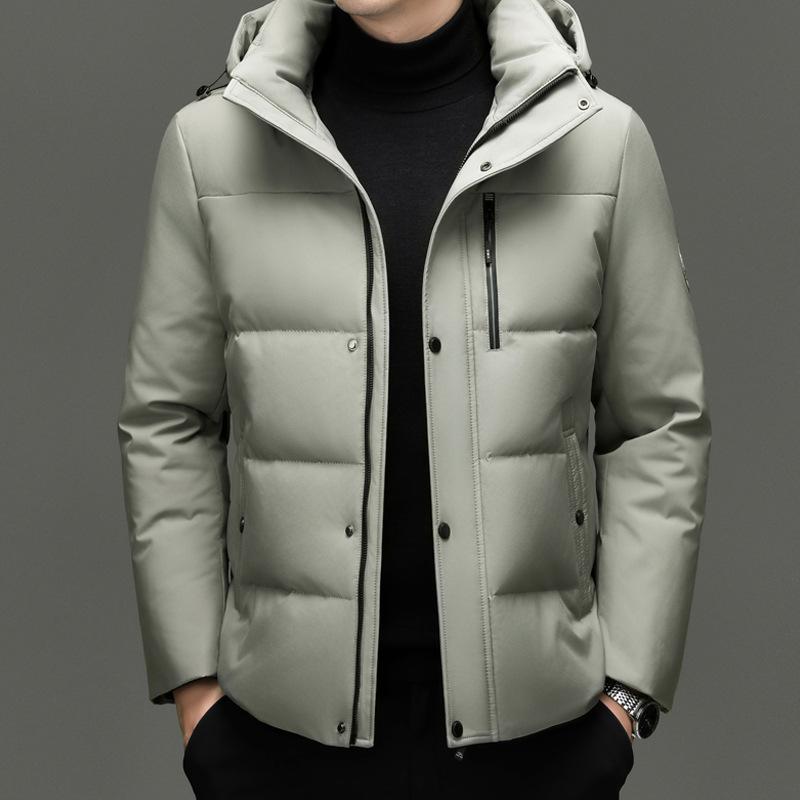 Men s Thickened White Goose Down Jacket with Detachable Hood - Warm Winter Outerwear for Middle-Aged and Older Men 4XL/195 (Recommend 185-200 jin) світло-зелений колір
Men s Thickened White Goose Down Jacket with Detachable Hood - Warm Winter Outerwear for Middle-Aged and Older Men 4XL/195 (Recommend 185-200 jin) світло-зелений колір