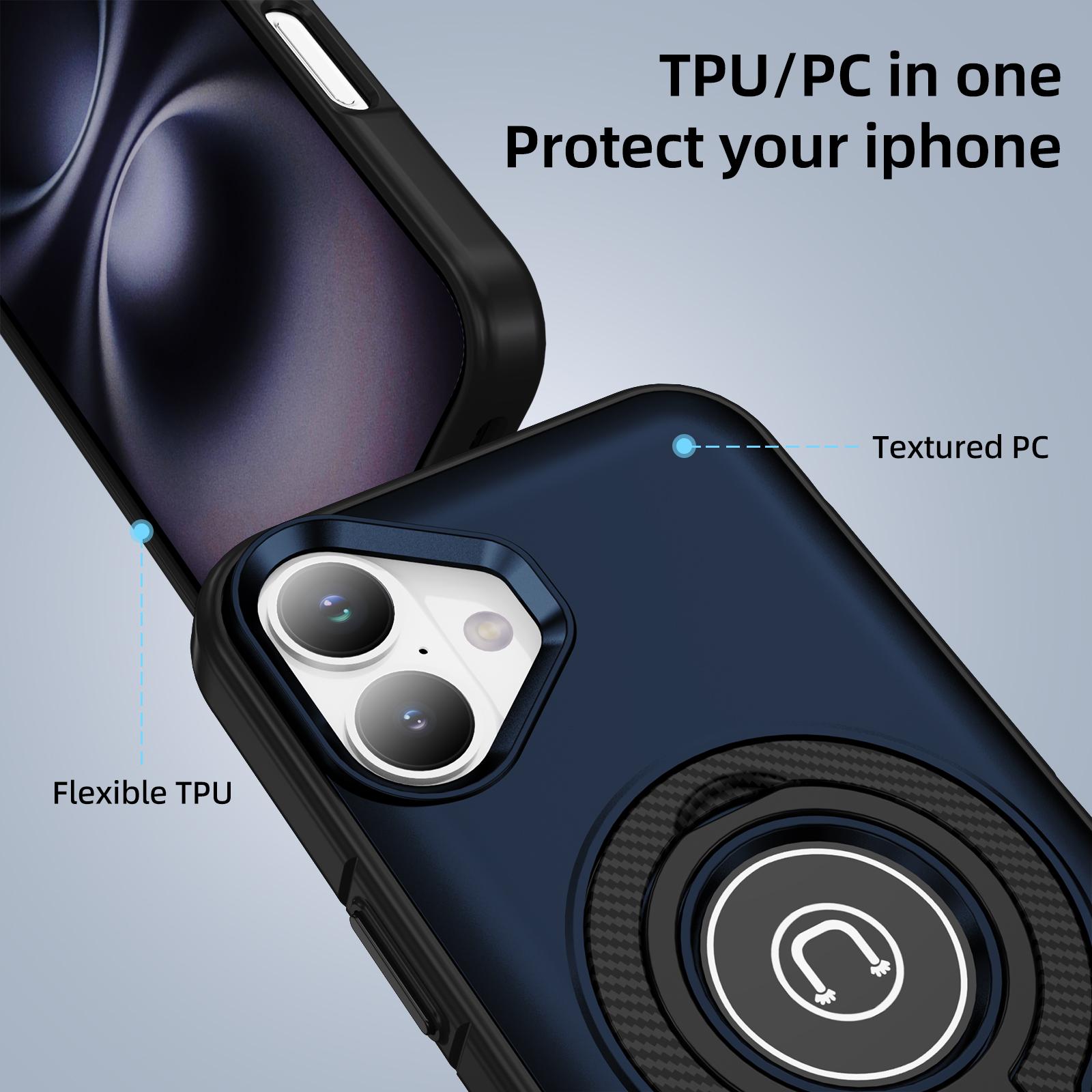 For iPhone 16 Plus Case TPU+PC Magnetic Car Mount Phone Cover with Ring Kickstand Grey
For iPhone 16 Plus Case TPU+PC Magnetic Car Mount Phone Cover with Ring Kickstand Grey