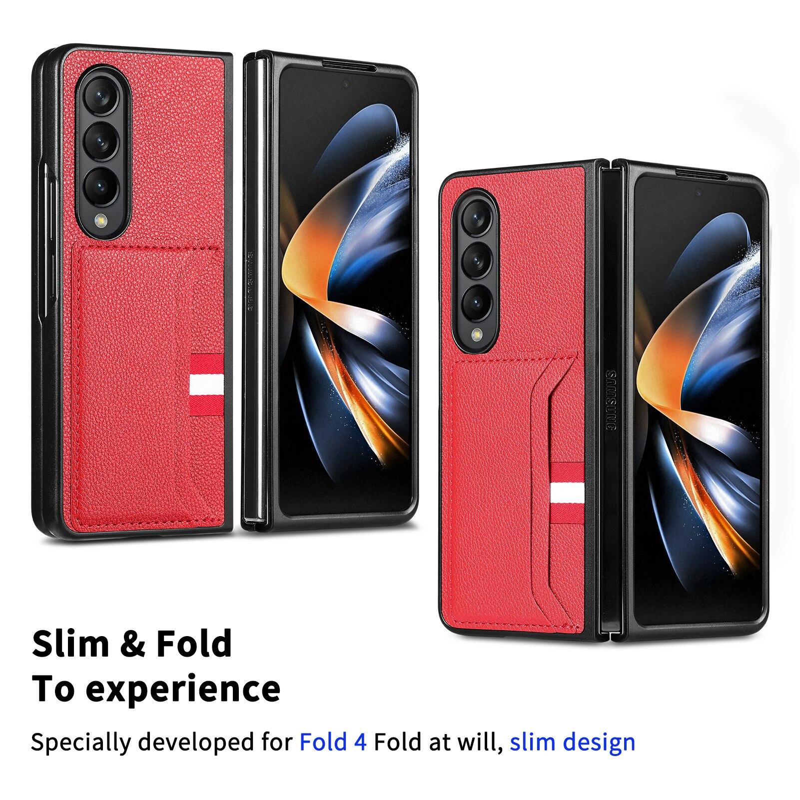 Anti-Sweat Leather Slim Card Slot Bag Case for Samsung Galaxy Z Fold 4 Fold4 Fold2 Fold3 Fold 2 3 Zfold4 Protection Cover
Anti-Sweat Leather Slim Card Slot Bag Case for Samsung Galaxy Z Fold 4 Fold4 Fold2 Fold3 Fold 2 3 Zfold4 Protection Cover