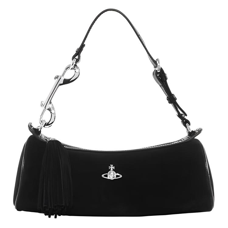 VIVIENNE WESTWOOD Cindy Iconic Shallow Relief Sphere Silver Finish Cylinder Bag Women Shoulder Bag Black 4603000RWL007EBLACK Basic Set (Bag+Dust Bag)
VIVIENNE WESTWOOD Cindy Iconic Shallow Relief Sphere Silver Finish Cylinder Bag Women Shoulder Bag Black 4603000RWL007EBLACK Basic Set (Bag+Dust Bag)