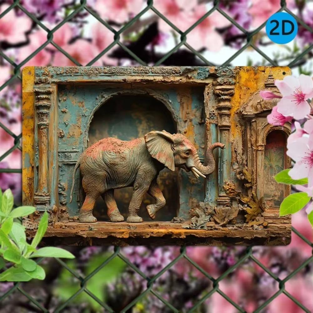 Vintage Blue Golden Elephant Aluminum Metal Tin Sign Wall Art Home Decor 8x12 Inch Easy Install Durable Fade Resistant 20x30cm
Vintage Blue Golden Elephant Aluminum Metal Tin Sign Wall Art Home Decor 8x12 Inch Easy Install Durable Fade Resistant 20x30cm