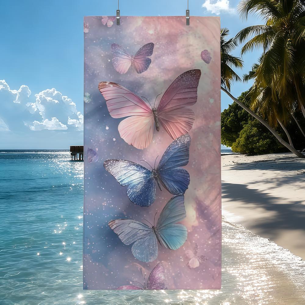 Vibrant Butterfly Towel Quick Drying Beach Towels Are Suitable For Swimming Pools Camping Yoga And The Gym W40*H60(CM)
Vibrant Butterfly Towel Quick Drying Beach Towels Are Suitable For Swimming Pools Camping Yoga And The Gym W40*H60(CM)