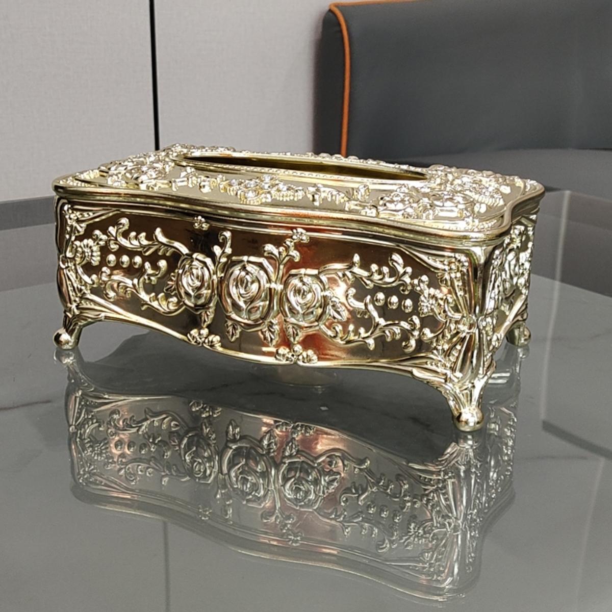 1pc European Rose Tissue Box, Home Kitchen, Living Room, Bedroom, High-end Bar, Hotel Restaurant Tissue Extraction Box
1pc European Rose Tissue Box, Home Kitchen, Living Room, Bedroom, High-end Bar, Hotel Restaurant Tissue Extraction Box