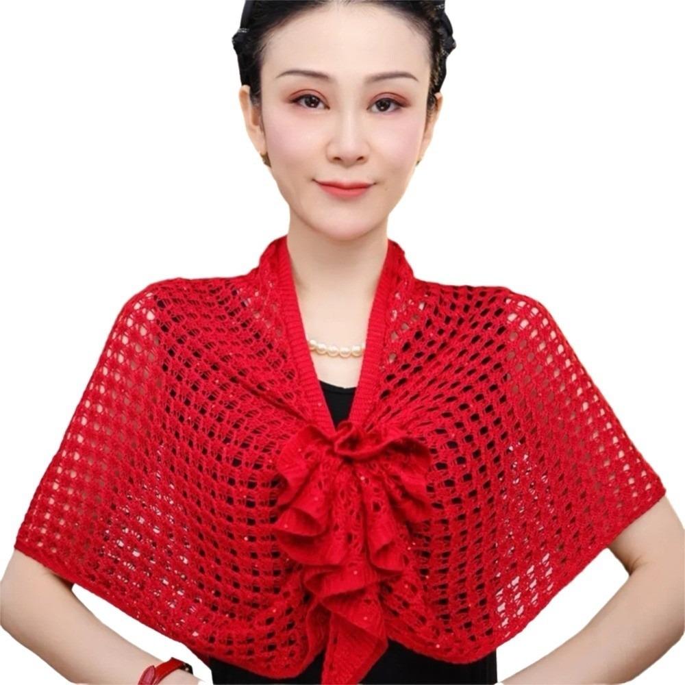 Front Buckle Design Cutout Wrap Sparkly Design Ice Silk Wrap Triangle Shawl Travel бордовий
Front Buckle Design Cutout Wrap Sparkly Design Ice Silk Wrap Triangle Shawl Travel бордовий