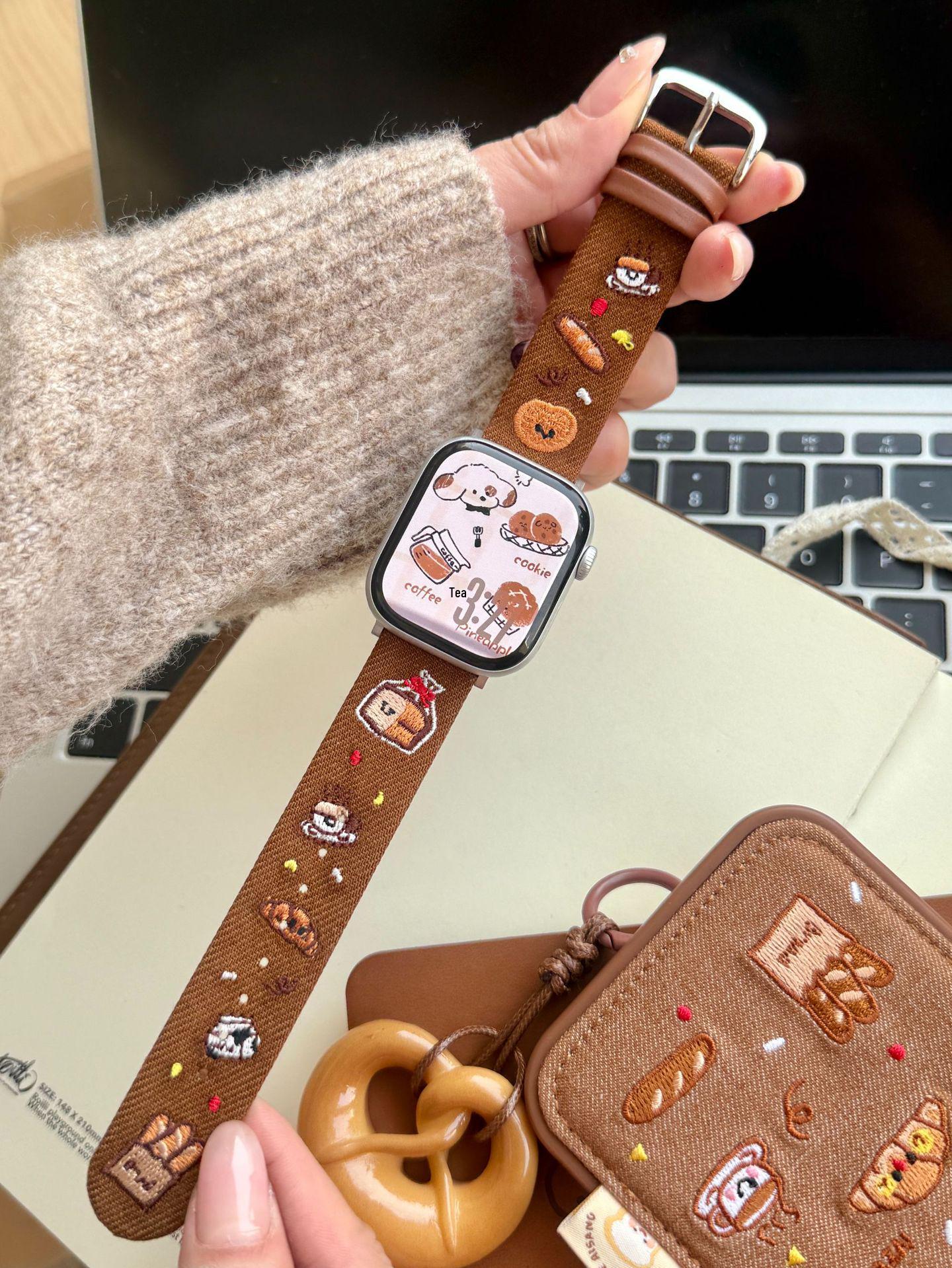 Cartoon Embroidered Denim Leather Watch Strap for Apple Watch Series 11/10/98 Ultra SE 38/40/41 коричневый
Cartoon Embroidered Denim Leather Watch Strap for Apple Watch Series 11/10/98 Ultra SE 38/40/41 коричневый