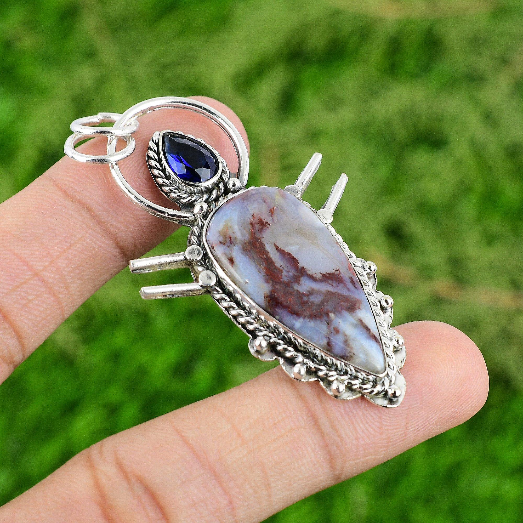 Подарок на годовщину для нее Подвеска из натурального камня Радужный яшма Серебро 925 пробы
Подарок на годовщину для нее Подвеска из натурального камня Радужный яшма Серебро 925 пробы