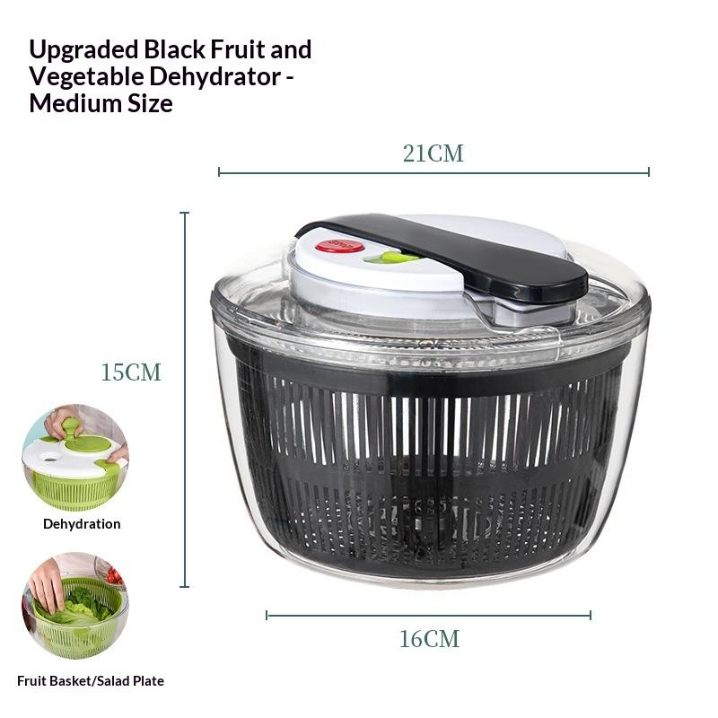 5L Vegetable Salad Spinner Multifunctional Lettuce Leaf Dehydrator Push Type Spin Dryer for Fruit Washing Draining
5L Vegetable Salad Spinner Multifunctional Lettuce Leaf Dehydrator Push Type Spin Dryer for Fruit Washing Draining