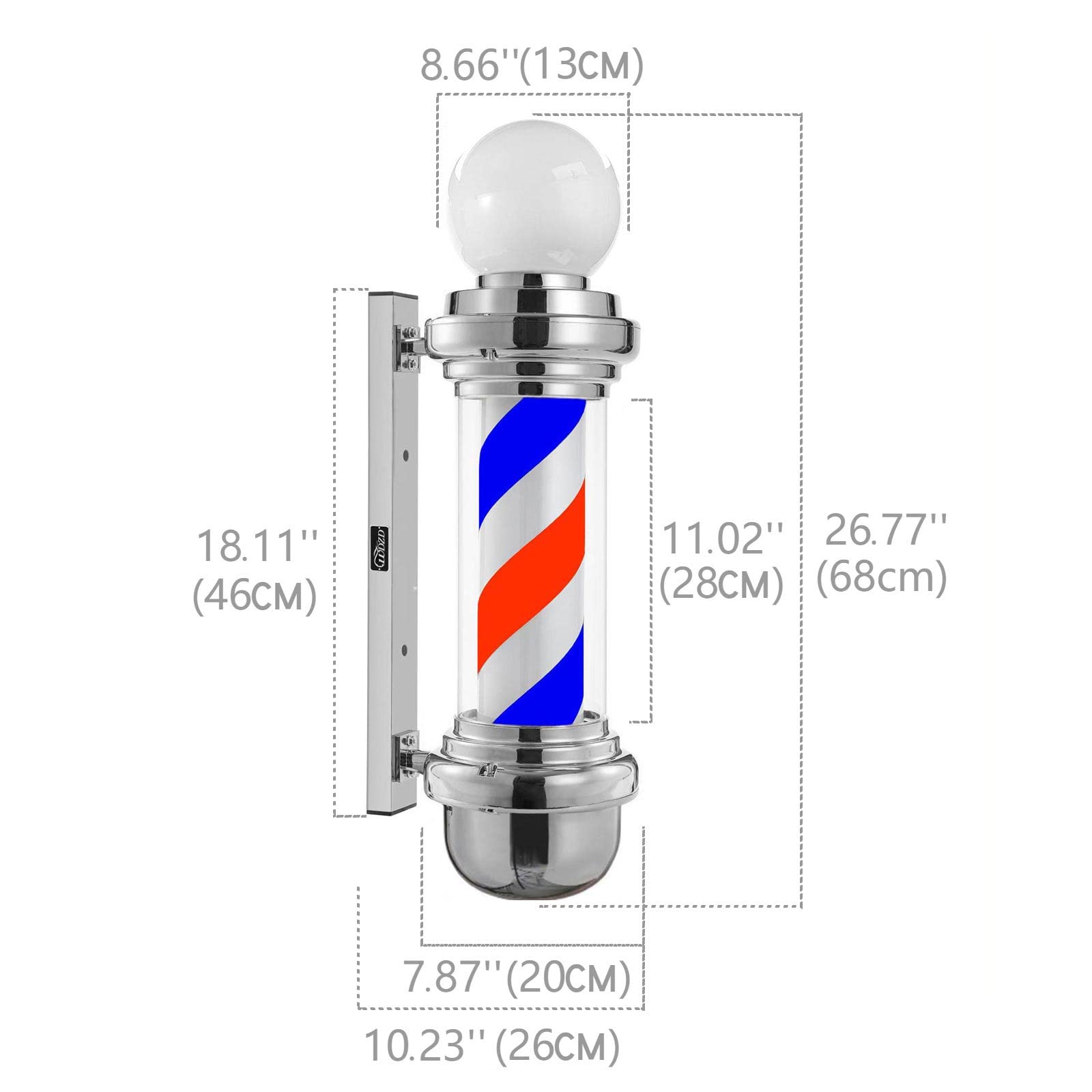 Pro Salon Turn Lights Led Light Source Outdoor Waterproof Light Hairdressing Classic Signs Hair Barbershop Accessories Supplies чёрный
Pro Salon Turn Lights Led Light Source Outdoor Waterproof Light Hairdressing Classic Signs Hair Barbershop Accessories Supplies чёрный