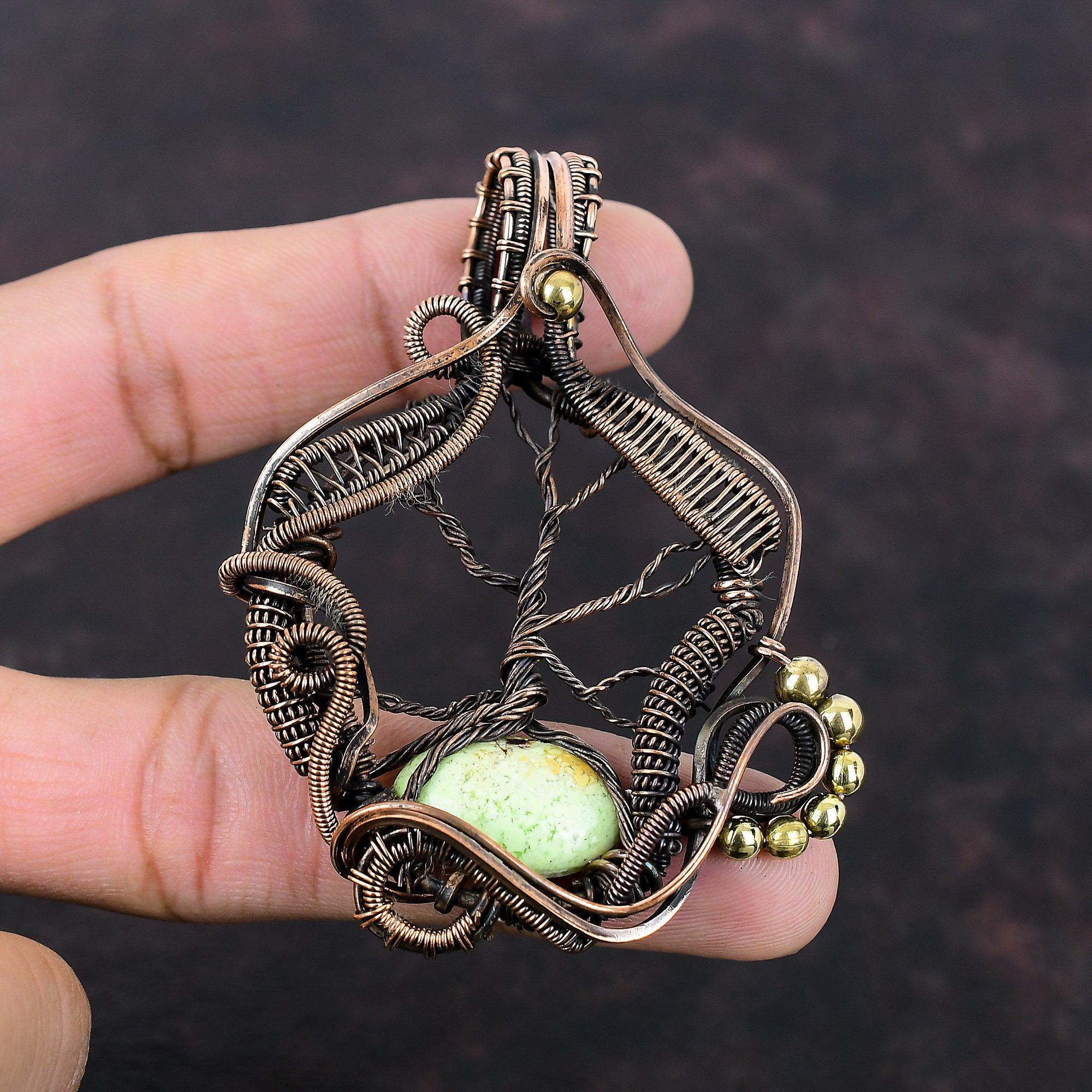 Tree Of Life Lemon Chrysoprase Pendant Copper Wire Wrapped Gemstone Pendant Copper Jewelry Handmade Pendant Tree Of Life Jewelry For Gift
Tree Of Life Lemon Chrysoprase Pendant Copper Wire Wrapped Gemstone Pendant Copper Jewelry Handmade Pendant Tree Of Life Jewelry For Gift