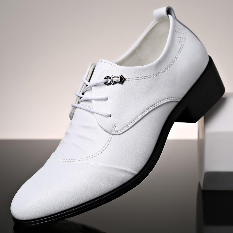 Men s White Low-Top Leather Shoes with Hidden Heel, Youthful Style, Soft Sole and Upper, Lace-Up Wedding Shoes 42
Men s White Low-Top Leather Shoes with Hidden Heel, Youthful Style, Soft Sole and Upper, Lace-Up Wedding Shoes 42