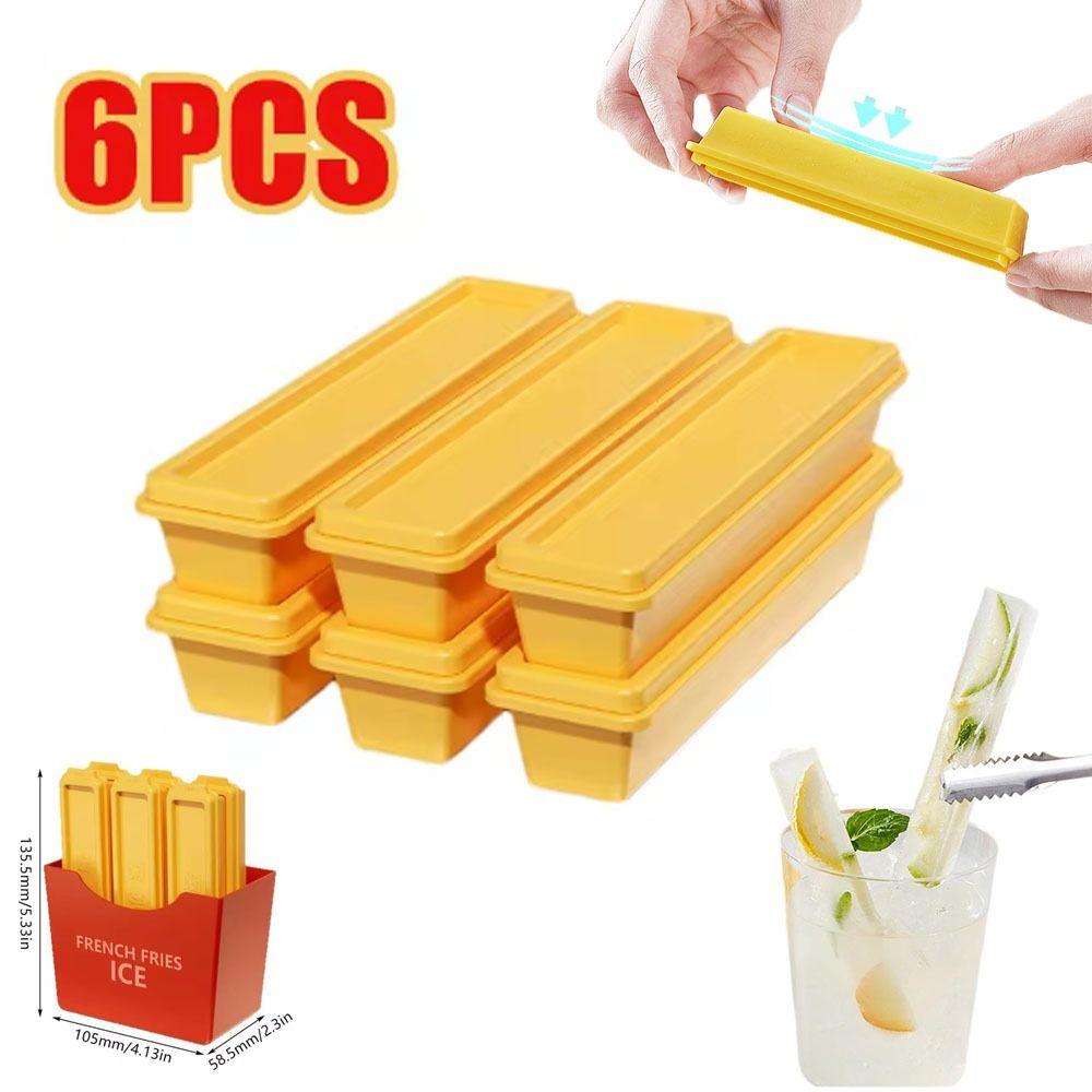 with Storage Box Ice Cube Moulds Rectangle Long Ice Stick Tray Ice Cube Maker DIY Kitchen Bar 6Pcs
with Storage Box Ice Cube Moulds Rectangle Long Ice Stick Tray Ice Cube Maker DIY Kitchen Bar 6Pcs