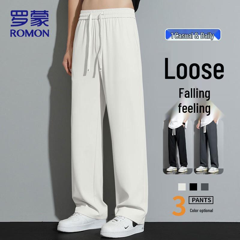 Romon Men s Summer Quick-Dry Ice Silk Straight Leg Pants L
Romon Men s Summer Quick-Dry Ice Silk Straight Leg Pants L