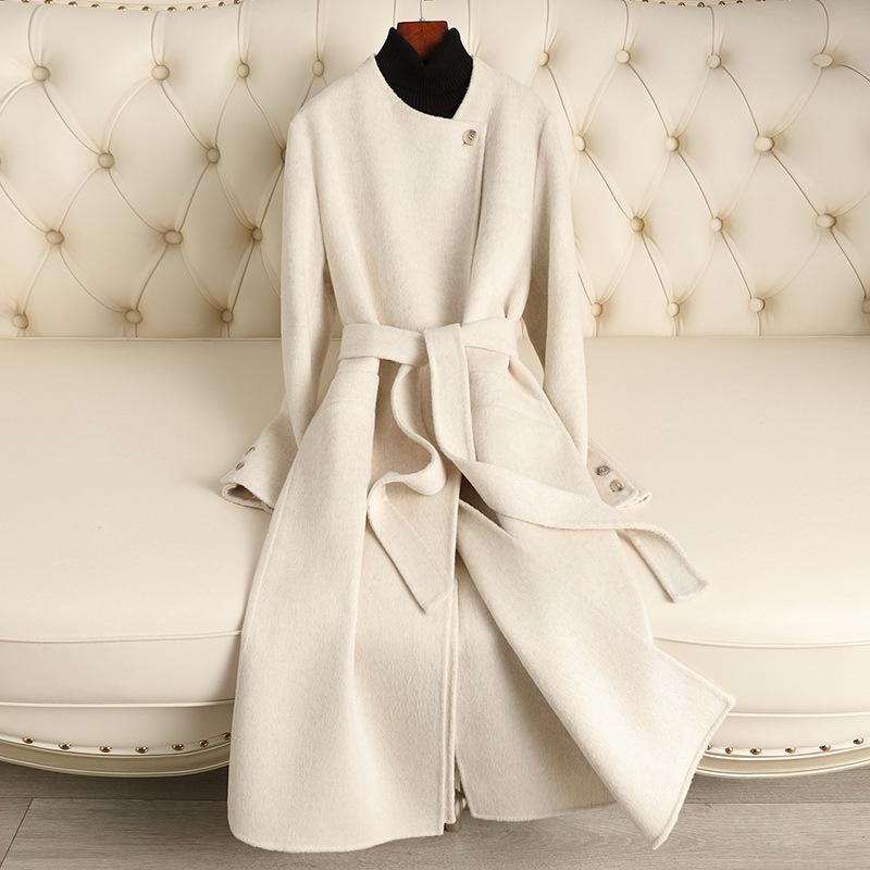 2024 Autumn/Winter Slimming Double-Faced Extra Long Wool Coat with Tie Waist Small (100-125)
2024 Autumn/Winter Slimming Double-Faced Extra Long Wool Coat with Tie Waist Small (100-125)