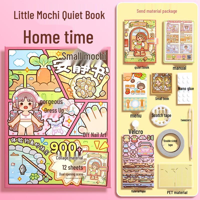 Little Mochi Quiet Book: Summer Adventure 3D Handmade Stickers & DIY Scrapbook Game
Little Mochi Quiet Book: Summer Adventure 3D Handmade Stickers & DIY Scrapbook Game
