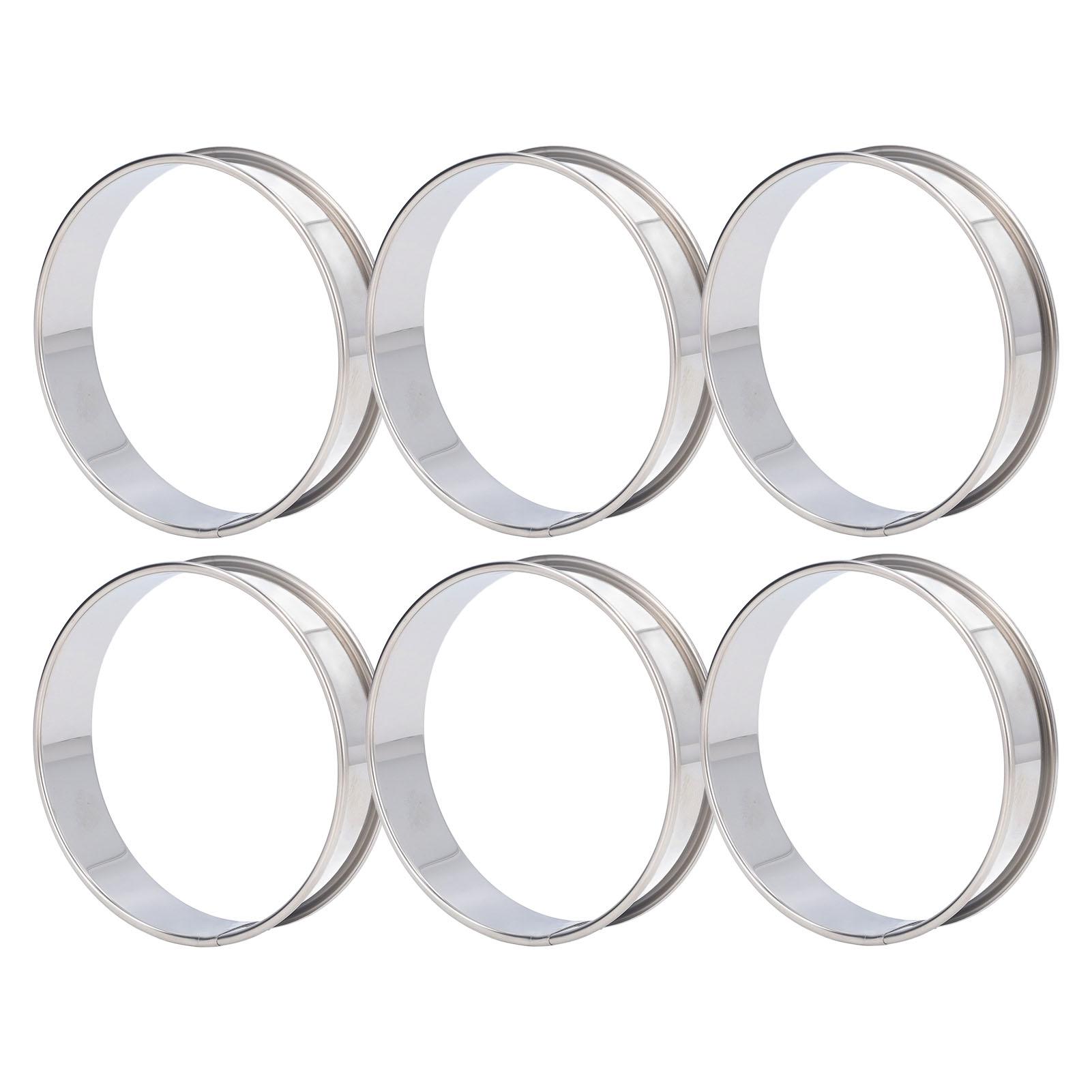 6 PCS Crumpet Rings Double Volume sy Demoulding Stainless Steel English Muffin Rings for Home Food Making Tool
6 PCS Crumpet Rings Double Volume sy Demoulding Stainless Steel English Muffin Rings for Home Food Making Tool