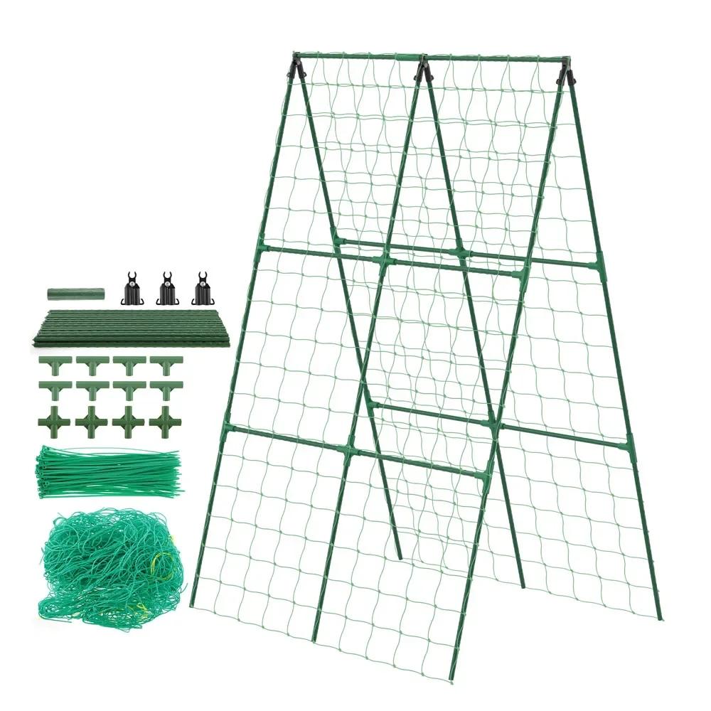 Огуречная шпалера А-образная садовая овощная шпалера Съемная поддерживающая шпалера Рама для вьющихся растений Томат зелёный
Огуречная шпалера А-образная садовая овощная шпалера Съемная поддерживающая шпалера Рама для вьющихся растений Томат зелёный