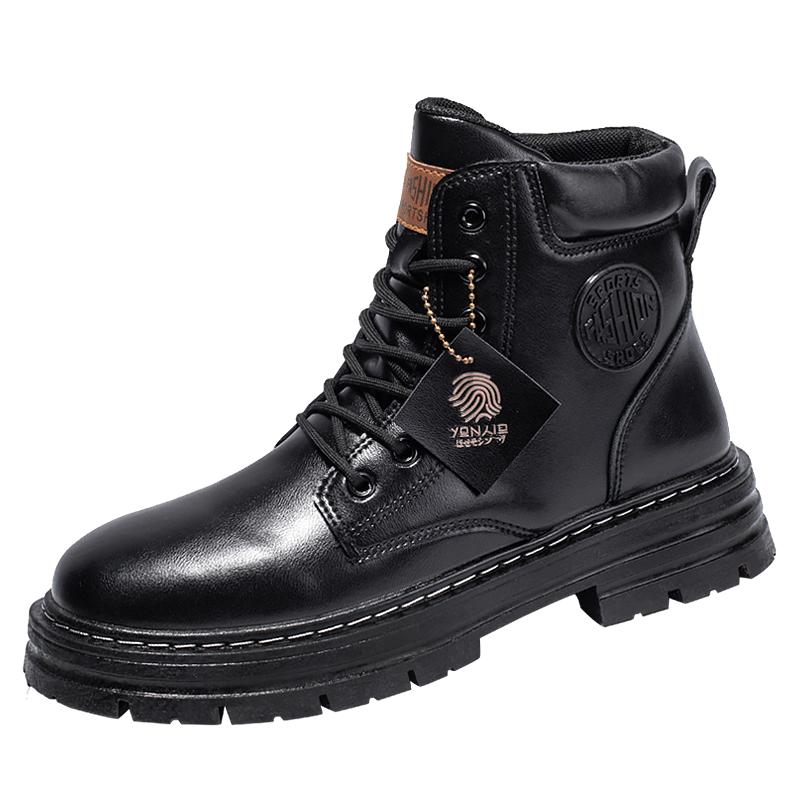 Кроссовки модные кожаные Botas Hombres с толстой подошвой, нескользящие, для отдыха, походные ботинки на шнуровке, ботильоны для мужчин, бесплатная доставка 44 чёрный
Кроссовки модные кожаные Botas Hombres с толстой подошвой, нескользящие, для отдыха, походные ботинки на шнуровке, ботильоны для мужчин, бесплатная доставка 44 чёрный