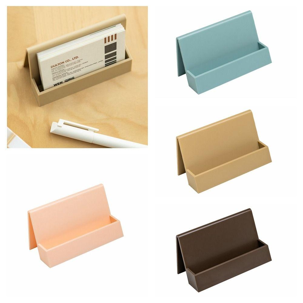 Inclined Desktop Storage Box Durable Cards Display Box Simple Business Card Holder Manager
Inclined Desktop Storage Box Durable Cards Display Box Simple Business Card Holder Manager