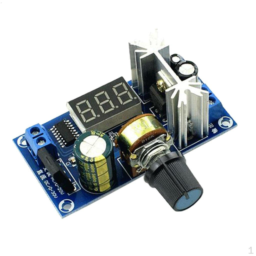 LM317 Плата живлення Регулятор напруги Регульований стабілізатор Світлодіодний дисплей YX640
LM317 Плата живлення Регулятор напруги Регульований стабілізатор Світлодіодний дисплей YX640