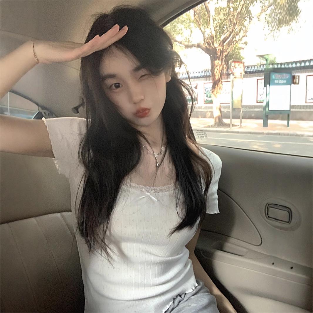 White Sweet Lace Slimming Women s Short Sleeve Summer Top One Size (up to 125 jin) белый
White Sweet Lace Slimming Women s Short Sleeve Summer Top One Size (up to 125 jin) белый