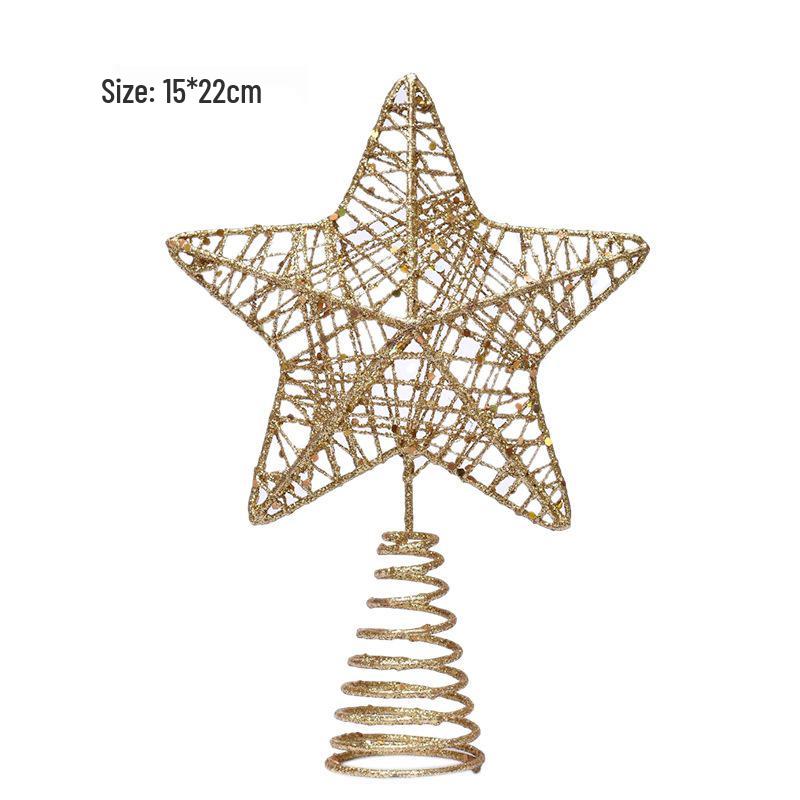 Nordic Gold Powder Star Ornament for Christmas Tree Top Decoration
Nordic Gold Powder Star Ornament for Christmas Tree Top Decoration