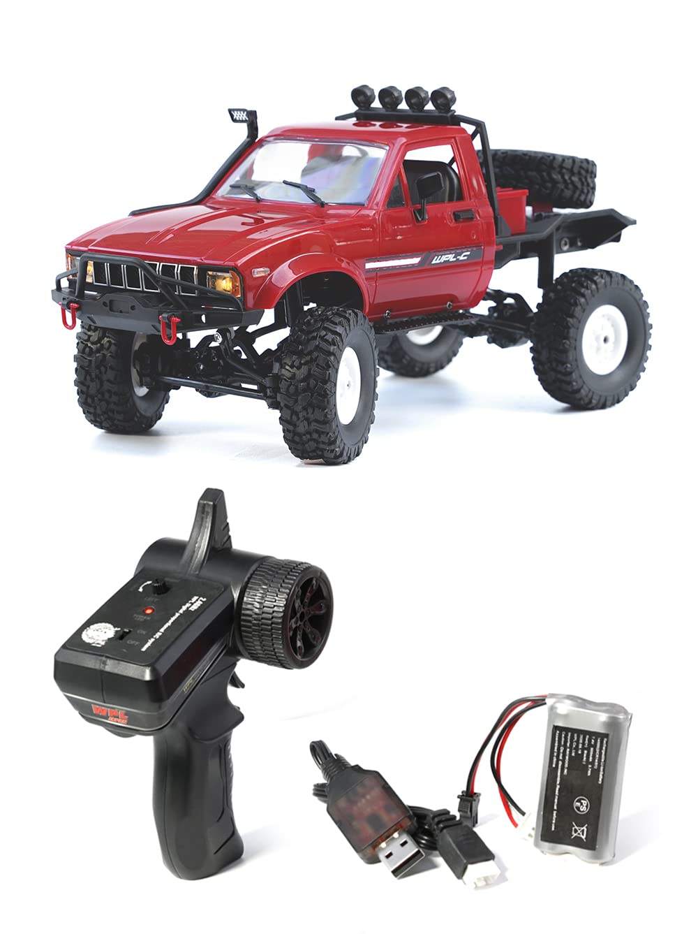WPL JAPAN C14 WPL Official Product with Technical Approval Mark, 116 Scale 4WD RC Rock Crawler with Red Kit
WPL JAPAN C14 WPL Official Product with Technical Approval Mark, 116 Scale 4WD RC Rock Crawler with Red Kit